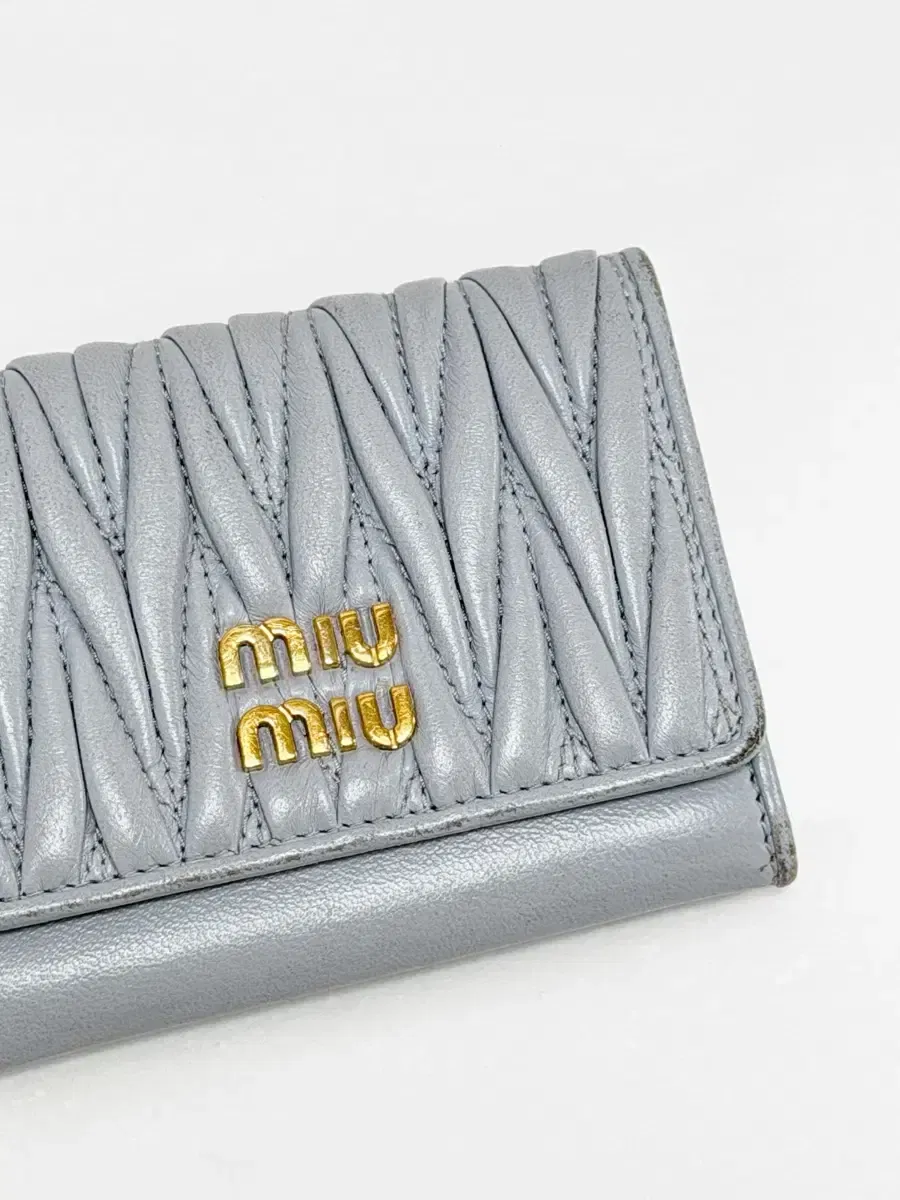 미우미우 마테라쎄 나파 레더 코인 카드지갑 | 세컨솔드